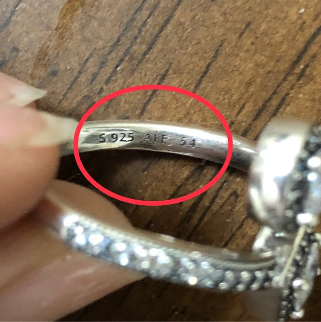 PAN Abstract Elegance Ring diamond 925 silver 191031CZ