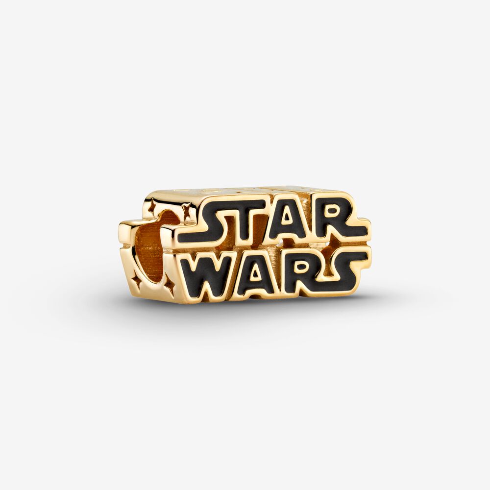 【Moments】Star Wars PAN St** Wars Silver 3D Logo Charm gold 925 silver 799246C01 769247C01