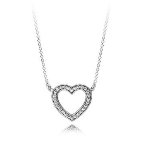 Pan Loving Hearts of PAN Necklace 925 silver diamond 590534CZ