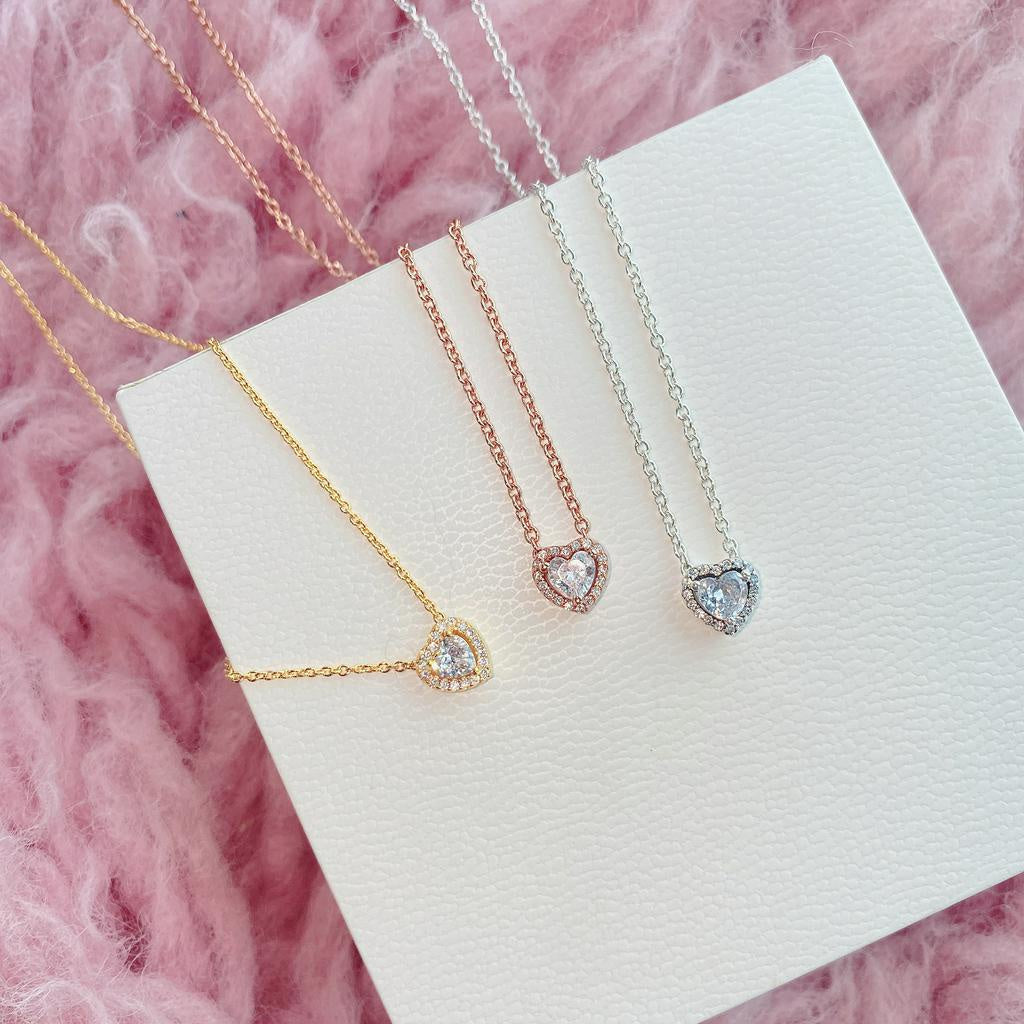 PAN Elevated Heart Necklace  Timeless Necklace for women diamond 359520C01 388425C01 388425C04 368425C02