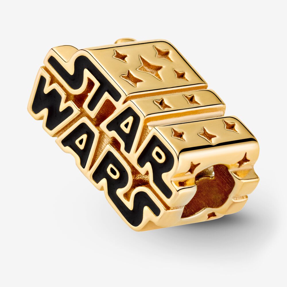 【Moments】Star Wars PAN St** Wars Silver 3D Logo Charm gold 925 silver 799246C01 769247C01