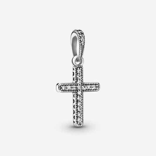 【Moments】Pan Gold Sparkling Cross Pendant 397571CZ 925 silver Sterling Silver