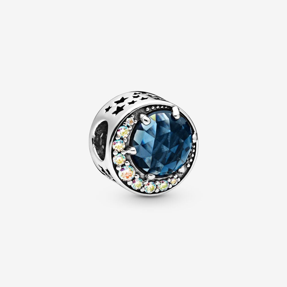 【Moments】Moon & Night Sky Charm 925 SILVER Family for pan blue 798524C01