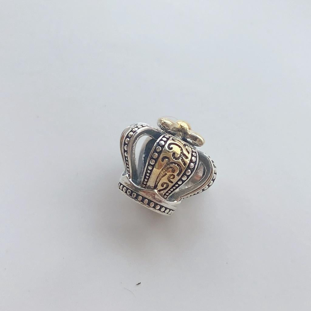 【Moments】PAN Two-tone Regal Crown Charm 799340C00 925 silver sterling silver Passions