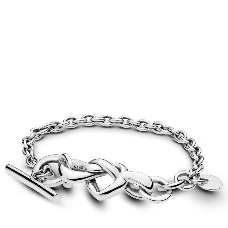 Knotted Heart Bracelet 925 silver women for pan 598100