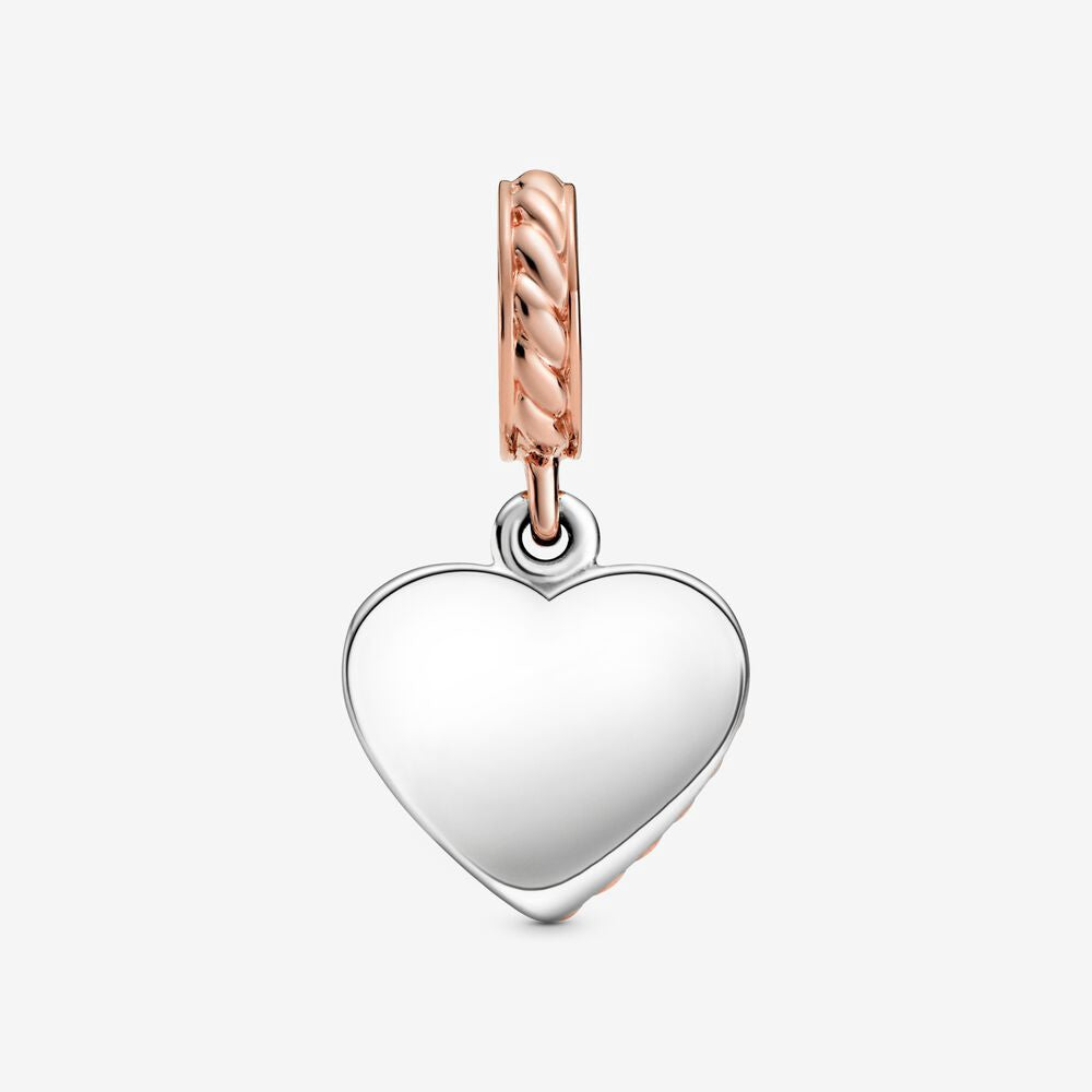 【Moments】Rope Heart & Love Anchor Dangle Charm 788940C01 Rose gold 2020 new 925 silve