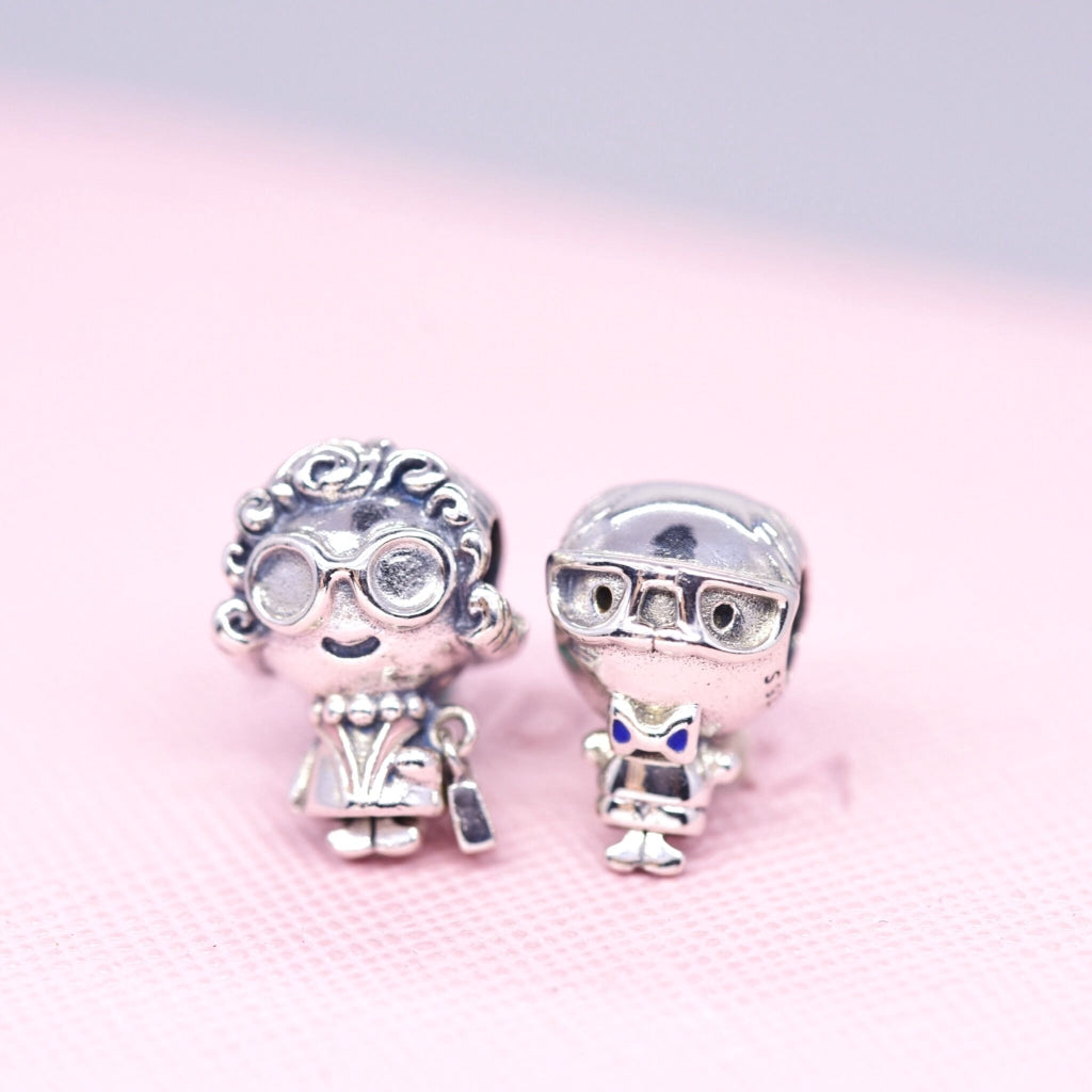 Pan Little Boy Charm 925 Silver Grandpa Grandma Girl for women 798013EN188 798014EN190 798015ENMX 798016EN160