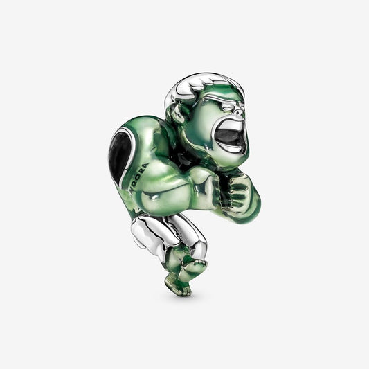 【Moments】PAN Mar The Avengers Hulk Charm 925 silver green cartoon movie role men 790220C01 charm