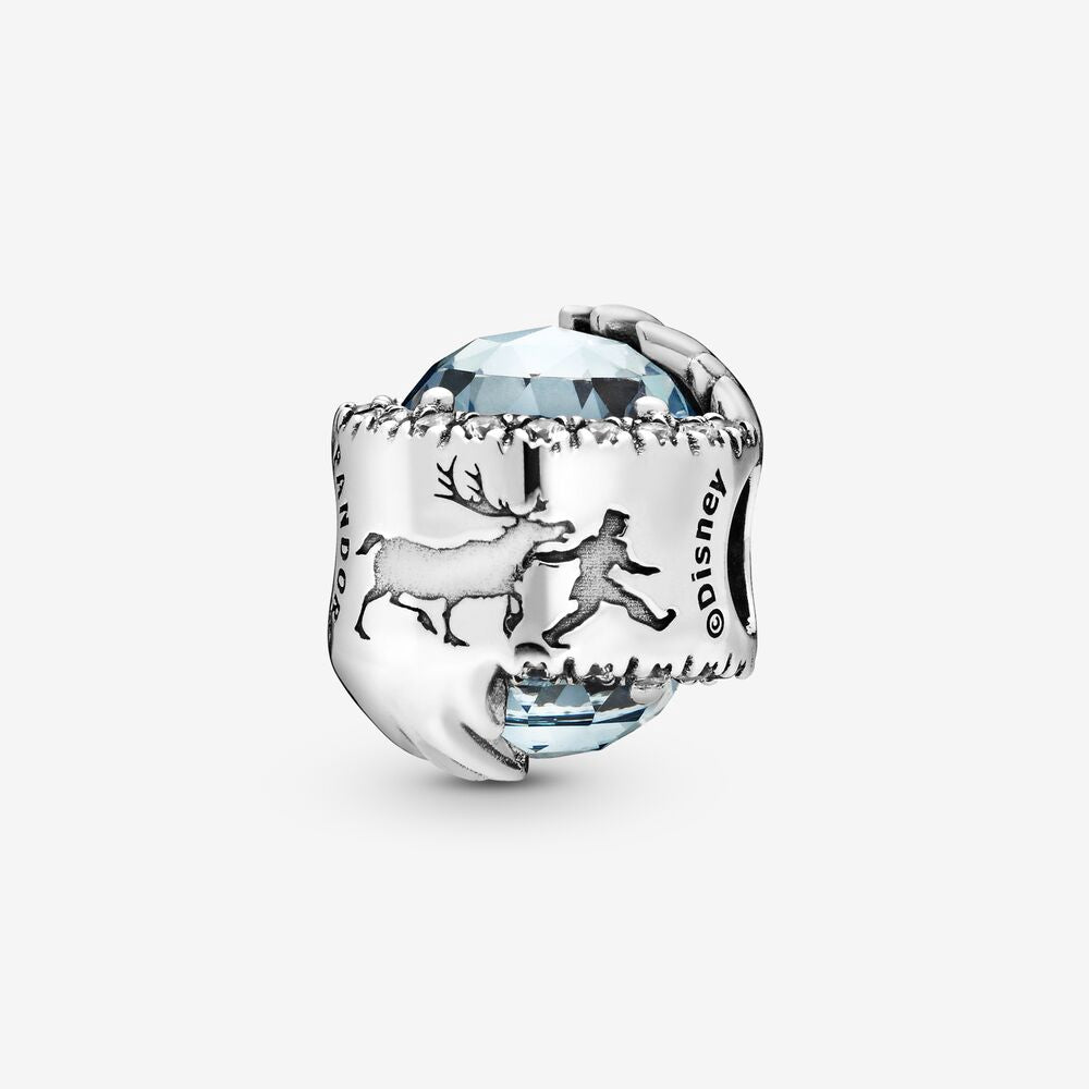【Moments】Pan Disney Frozen Winter Crystal Charm 925 Silver for women Blue 798458C01