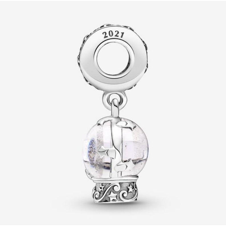 【Moments】PAN Snow Globe Angel Dangle Charm 790027C01 925 sterling silver diamond for women girls