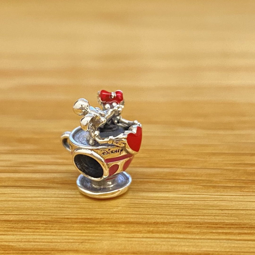 【Moments】Pan Disn** Parks Mickey and Minnie Teacups Charm 925 Silver 799265C01