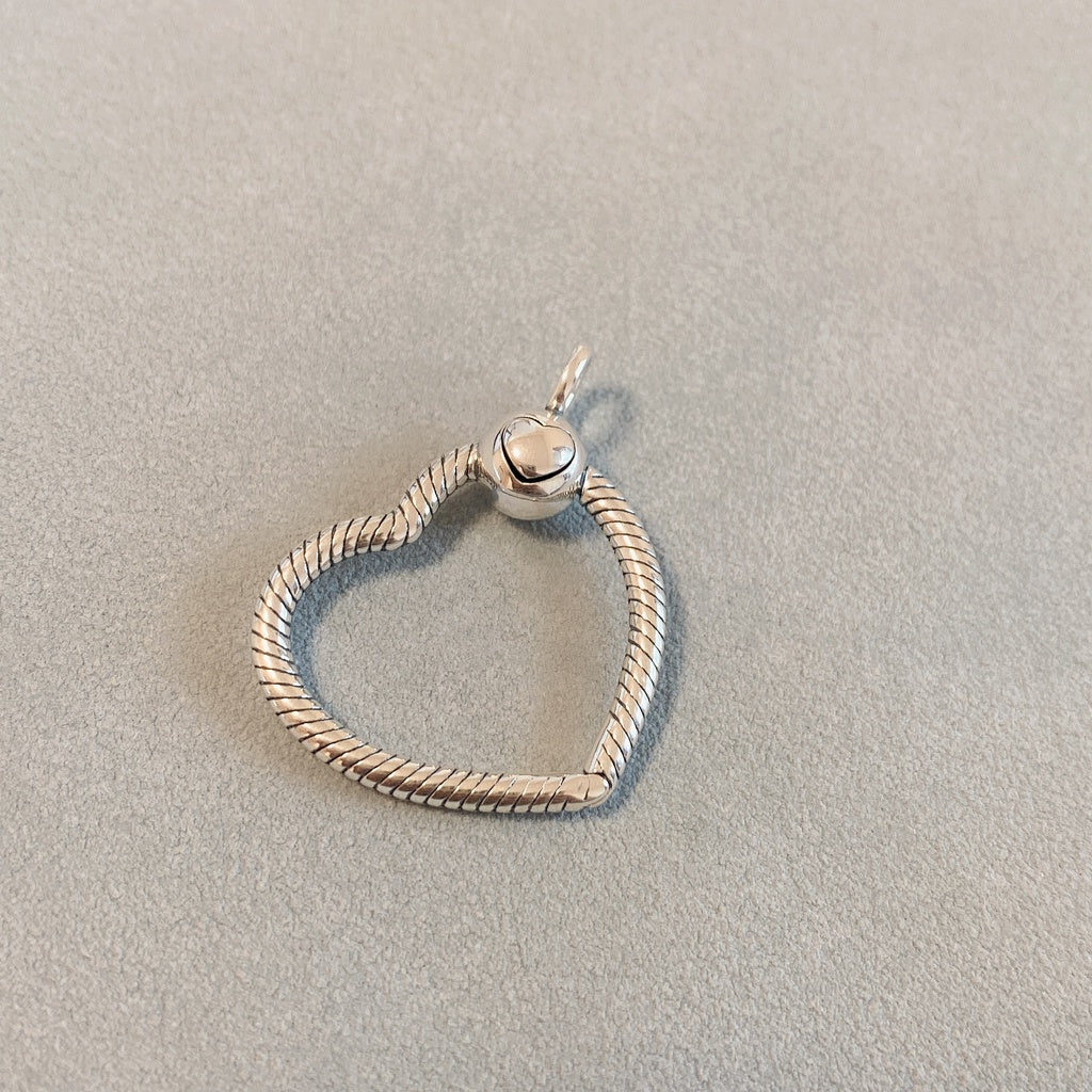 【Moments】Pan Heart Charm Pendant 925 silver 399384C00 389384C00 Compatible With Moments charm