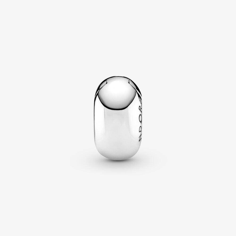 【Moments】Red Heart Solitaire Clip Charm 799203C01 925 Silver for bracelet red clip