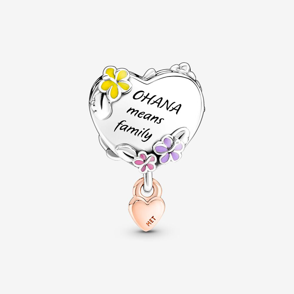 【Moments】Pan Ohana Lilo & Stitch Inspired Charm 781682C01 cartoon 925 silver heart pendant