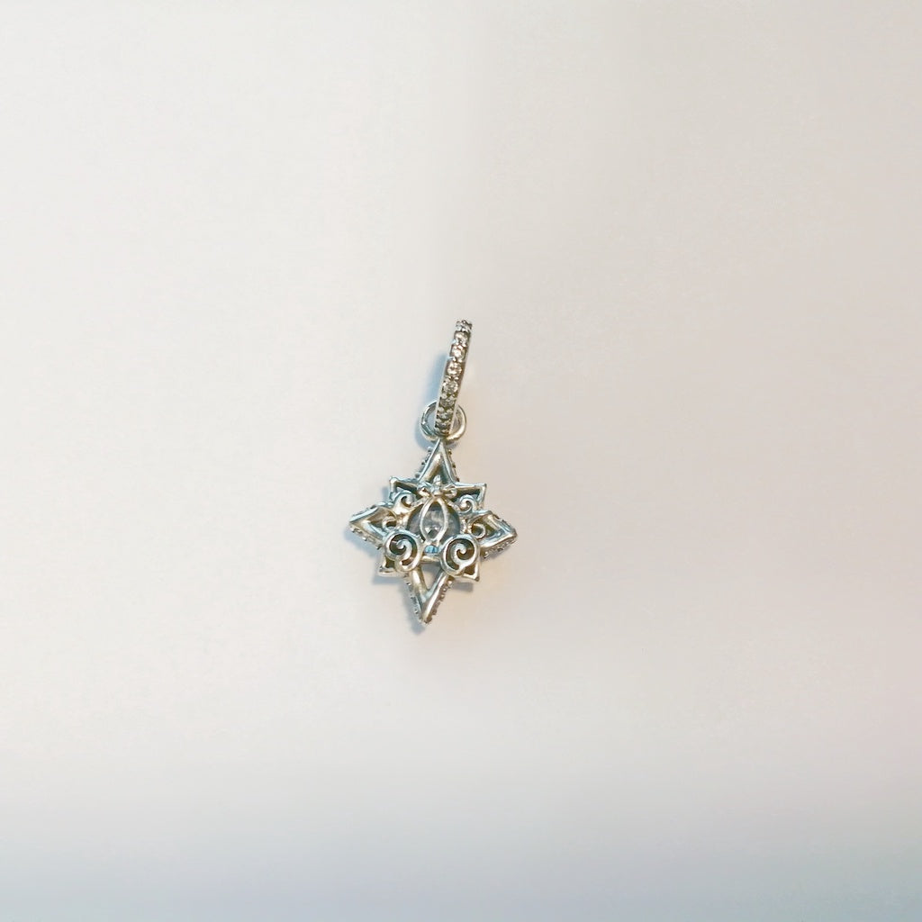 【Moments】Pan Disn** Cinderella Blue Star Pendant Charm 399560C01 925 silver