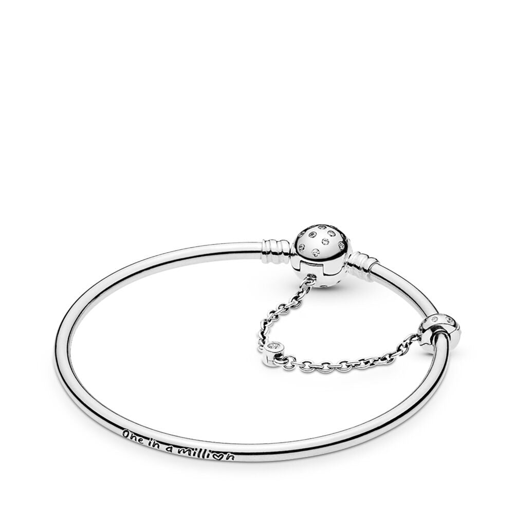 PAN LIMITED EDITION MOMENTS TRUE UNIQUENESS BANGLE 925 silver for women bracelet 597846CZ