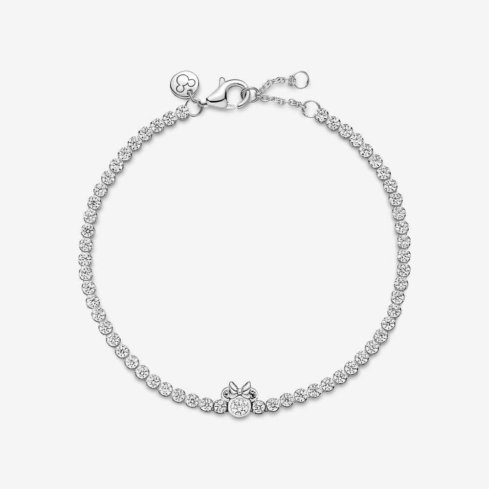 Pan Sparkling Disy Minnie Mouse Tennis Bracelet 590107C01 925 silver women Zirconia Kids women