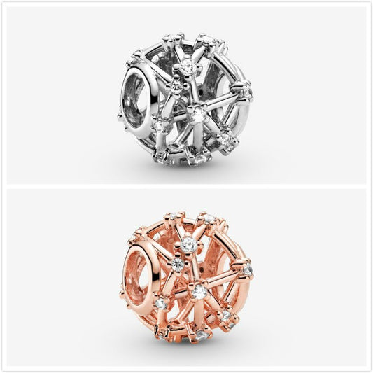 【Moments】Pan Openwork Star Constellations Charm 799240C01 925 silver Rose gold 789240C01