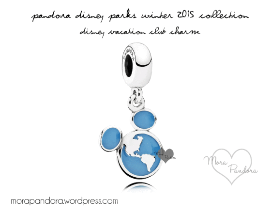 【Moments】Pan Disney Vacation Club Member Mickey Head Dangle charm 925 Silver blue Mickey Earth 791804EN91