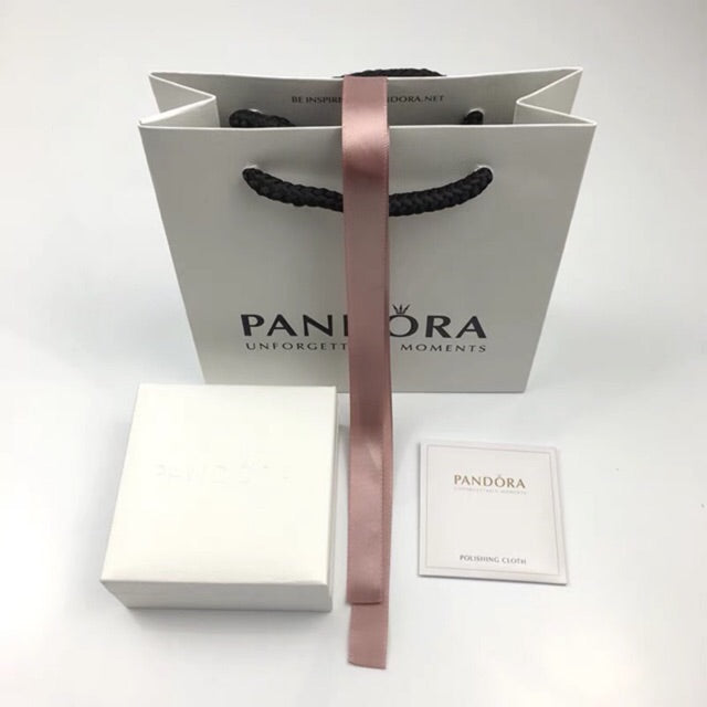 pan earrings gift box and pan paper bag bracelet box silver Polishing cloth necklace ring gift box