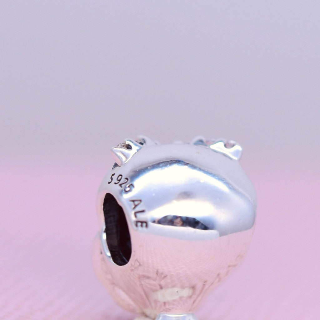 【Moments】Sparkling Owl Charm Knowledge animal 925 Silver Blue 798397NBCB