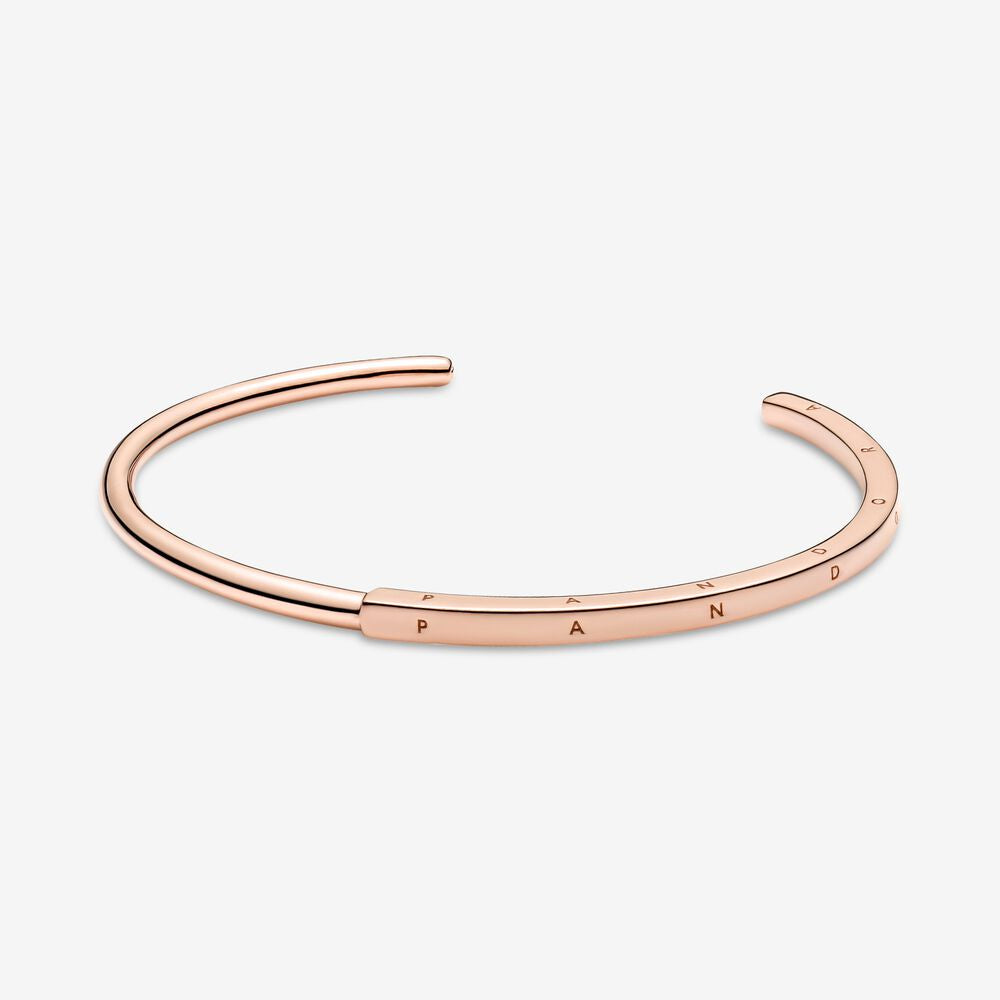 Pan Signature I-D Bangle 925 silver women rose gold/gold/silver Simple classic style 589493C00 569493C00 599493C00