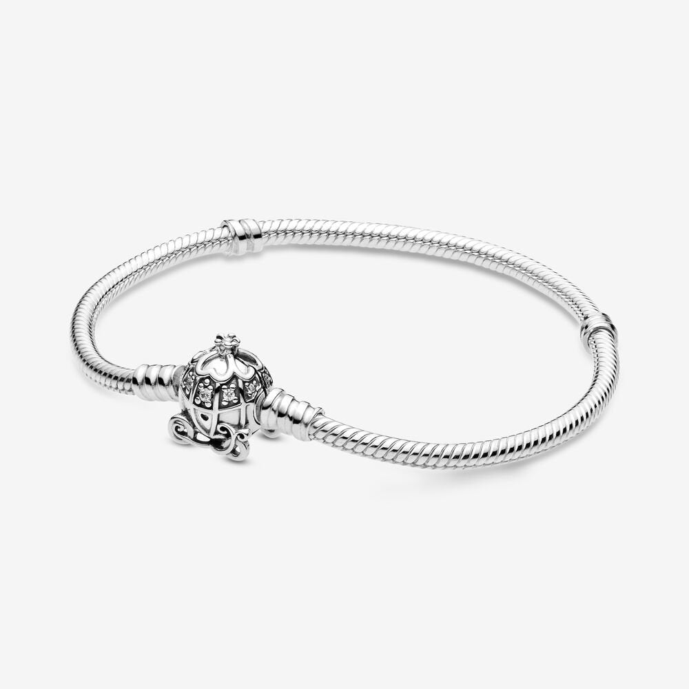 【Moments】Cinderella Pumpkin Coach Clasp PAN Moments Bracelet 925 silver 599190C01 for women kids