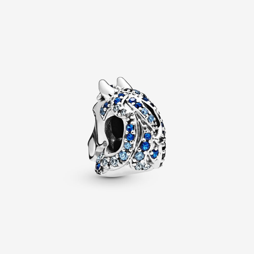 【Moments】Disney Frozen Nokk Horse Charm 925 Silver for women Blue for pan 798454C01