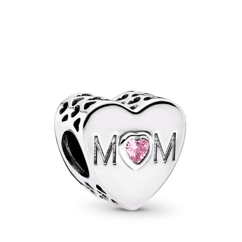 【Moments】Pan Mother Heart Charm  925 Silver  Mother Heart Rose gold 791881PCZ 781881CZ 761881CZ