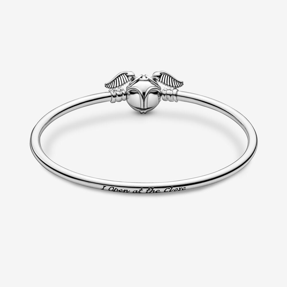 【Moments】PAN Golden Snitch Clasp Bangle 925 silver for women bracelet Harry Potter Style 598619C00