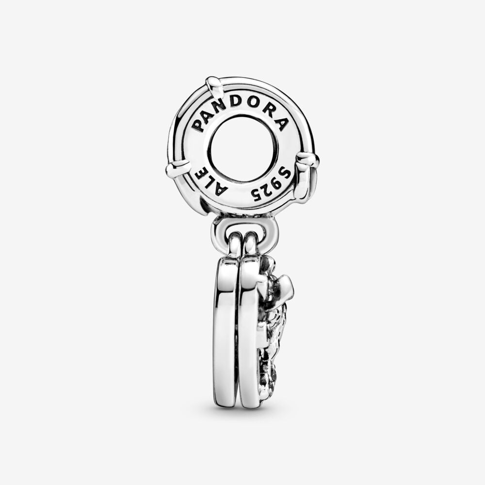 【MOMENTS】PAN Disney Lady and the Tramp Heart Dangle Charm 925 Silver pendant 798634C01