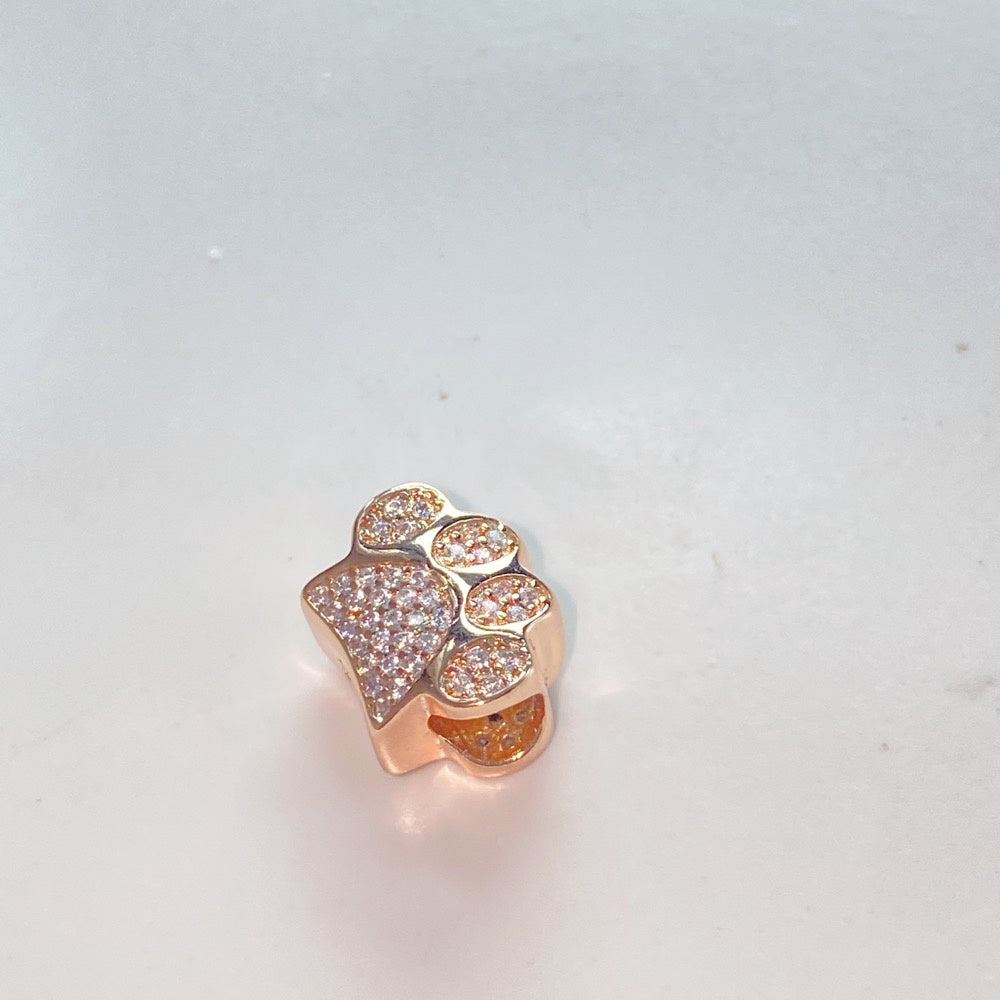 【Moments】PAN Sparkling Paw Print Charm Sterling silver 925 silver pet animal rose gold 781714C01 791714CZ