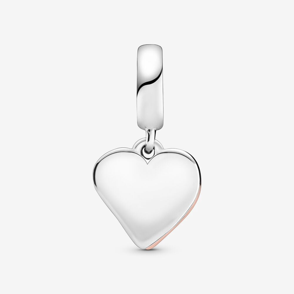 【MOMENTS】PAN Sparkling Freehand Heart Dangle Charm 925 Silver pendant 788693C01