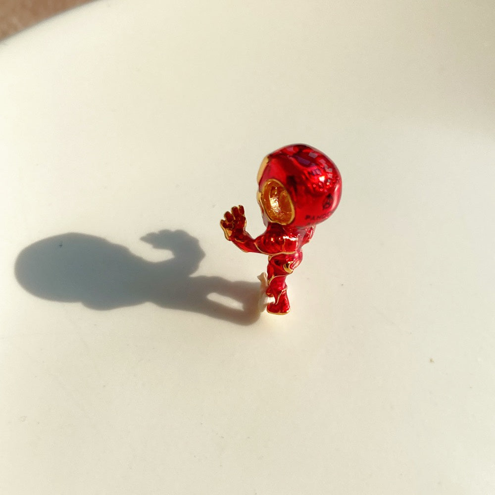 【Moments】PAN Mar The Avengers Iron Man Charm gold red pendant 760268C01 cartoon movie