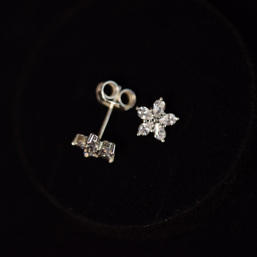 Pan Sparkling Snowflake Stud Earrings 299239C01 925 silver for women 2020 new