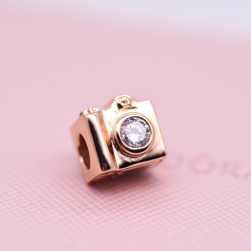 【Moments】CAMERA ROSE GOLD CHARM 787986CZ rose gold