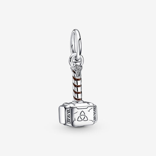 【Moments】PAN Mar The Avengers Thor's Hammer Dangle Charm pendant 925 silver 790483C01 cartoon