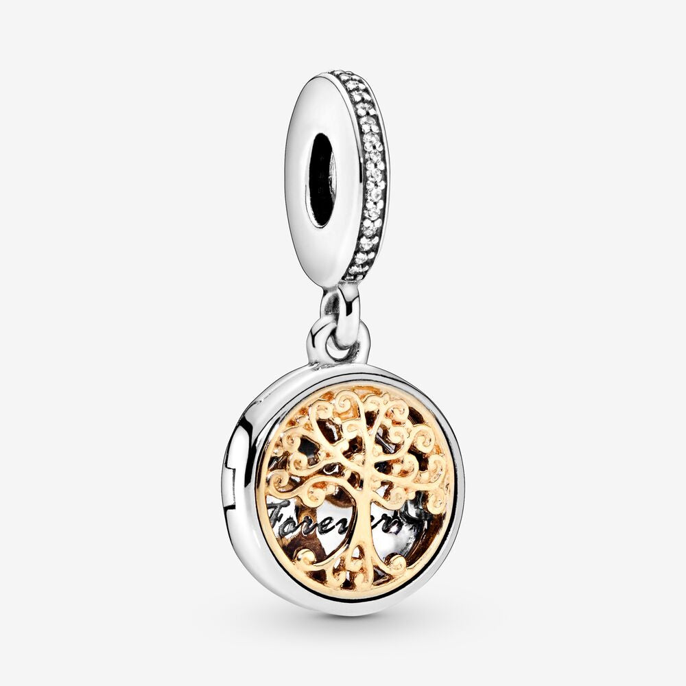 【Moments】PAN Family Roots Dangle Charm 925 Silver ROSE Gold for women pendant 791988CZ 781988CZ