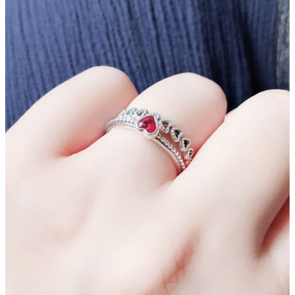 PAN one love Ring Ruby 925 silver red wite pink womern 190896CZ 190896SLP 190896SGR