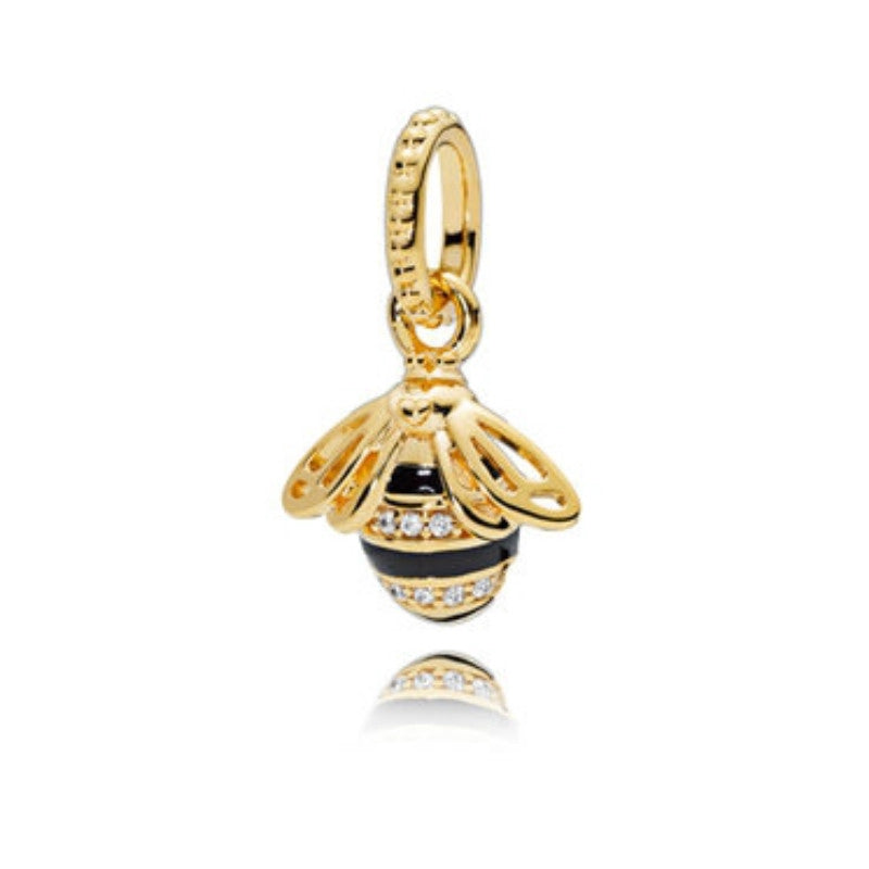 【Moments】PAN Shine Queen Bee Pendant charm gold 925 silver gold 368650C01 398840C01