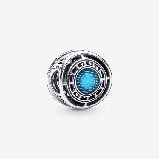 【Moments】PAN Mar The Avenger Iron Man Arc Reactor Charm 925 silver 790788C01 blue round