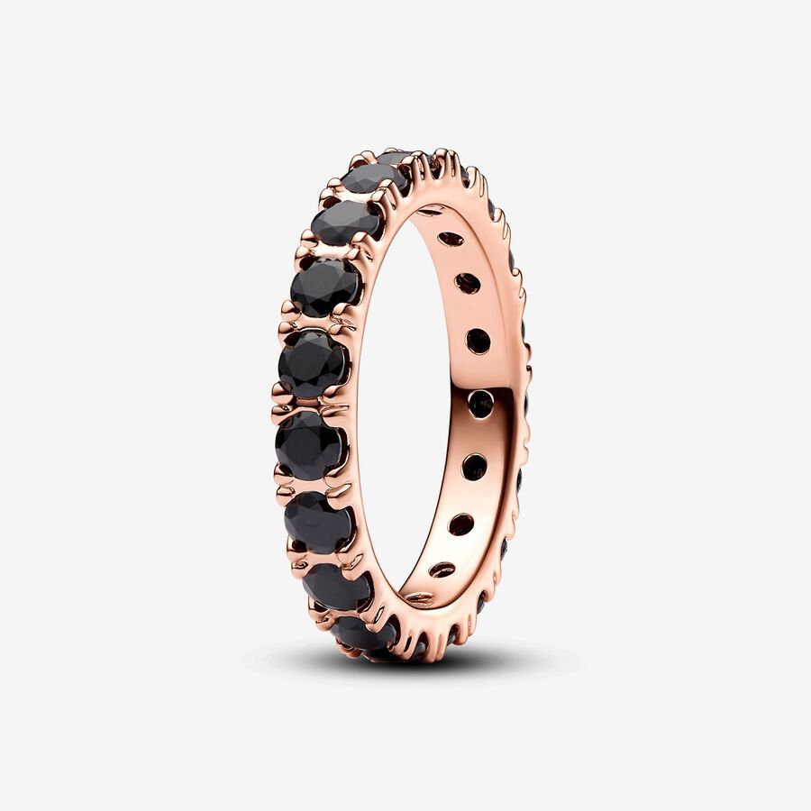 PAN Sparkling Row Eternity Ring 925 silver women diamond silver rose gold blue 190050C01 180050C02 190050C02 180050C01