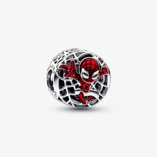 【Moments】PAN Marvel Spider-Man Soaring City Charm 925 silver 792350C01 Red Superman Movie cartoon