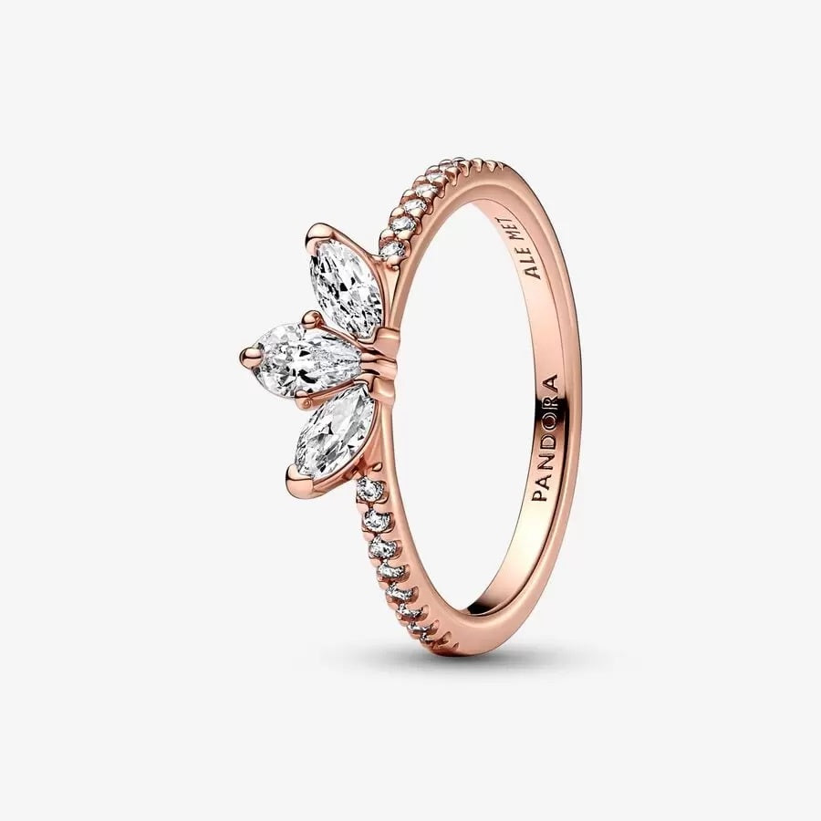 PAN Sparkling Herbarium Cluster Ring 192392C01 182392C01 rose gold 925 silver diamond gold  women