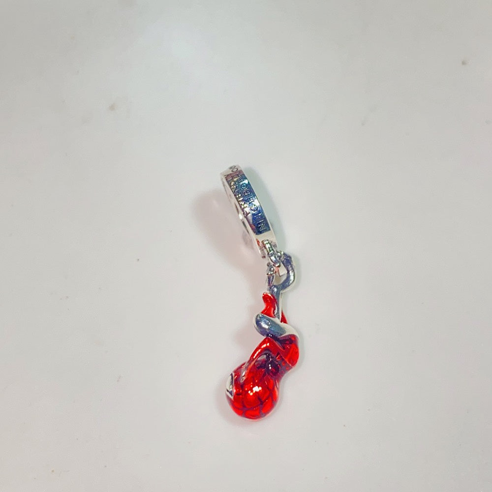 【Moments】PAN Hanging Spider-Man Dangle Charm 925 silver 792323C01 Red Superman Movie cartoon pendant