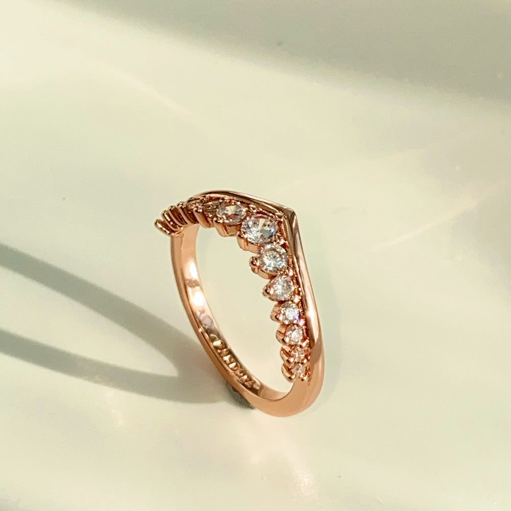 PAN Timeless Wish Floating Pavé Ring 192320C01 182320C01 rose gold 925 silver diamond gold  women