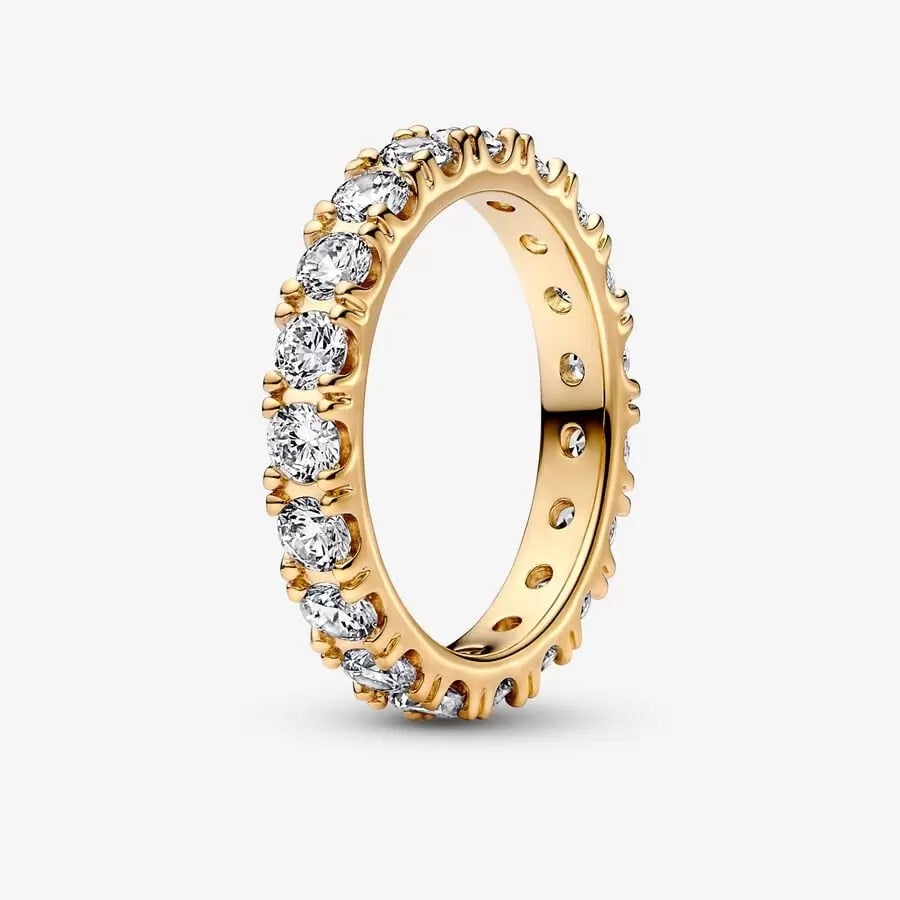 PAN Sparkling Row Eternity Ring 925 silver women diamond silver rose gold blue 190050C01 180050C02 190050C02 180050C01