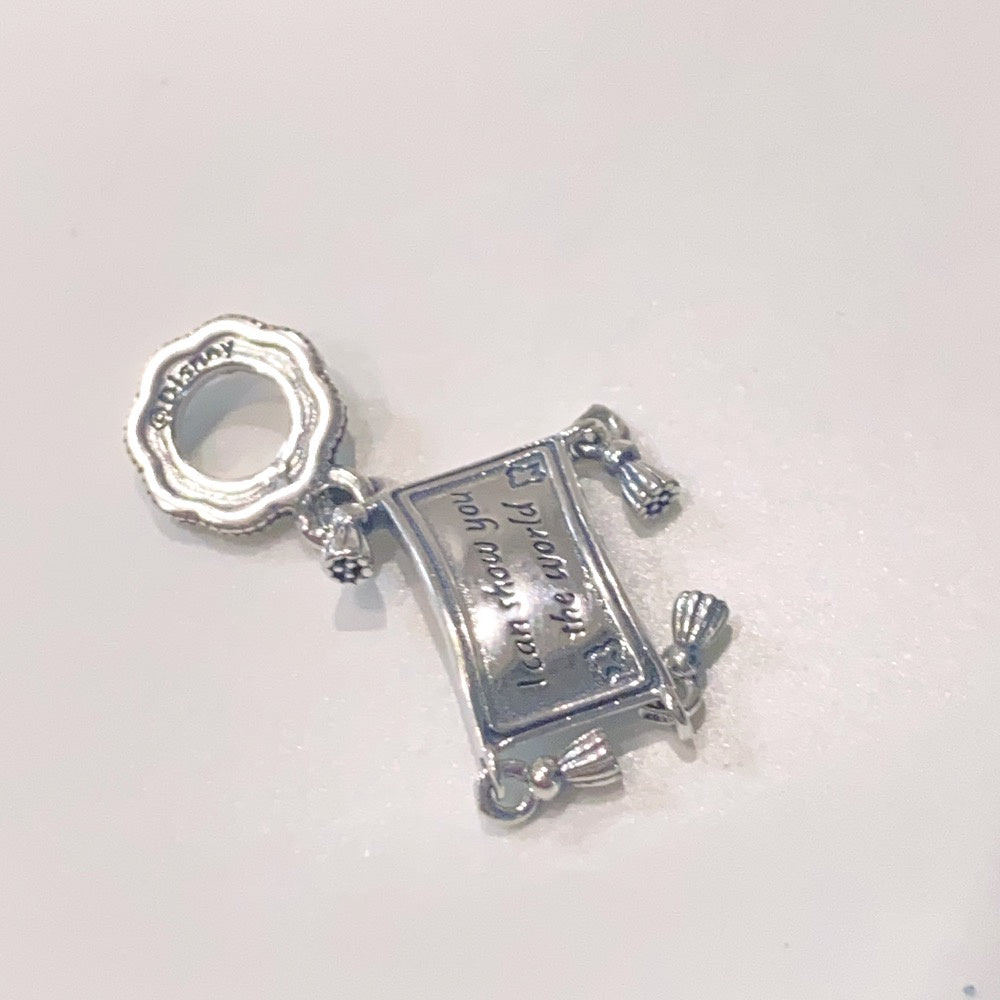 【Moments】PAN Aladdin Magic Carpet Dangle Charm 925 silver 792346C01 Blue Lucky cartoon pendant