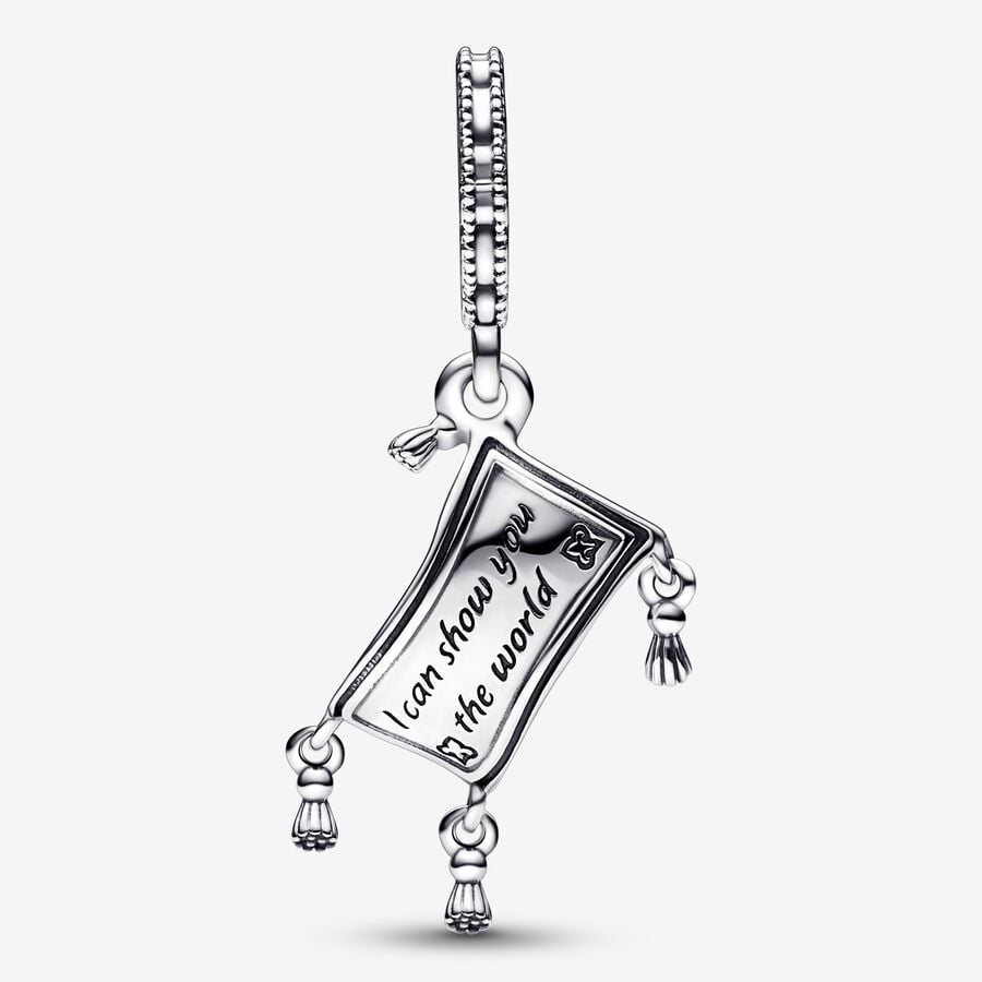 【Moments】PAN Aladdin Magic Carpet Dangle Charm 925 silver 792346C01 Blue Lucky cartoon pendant