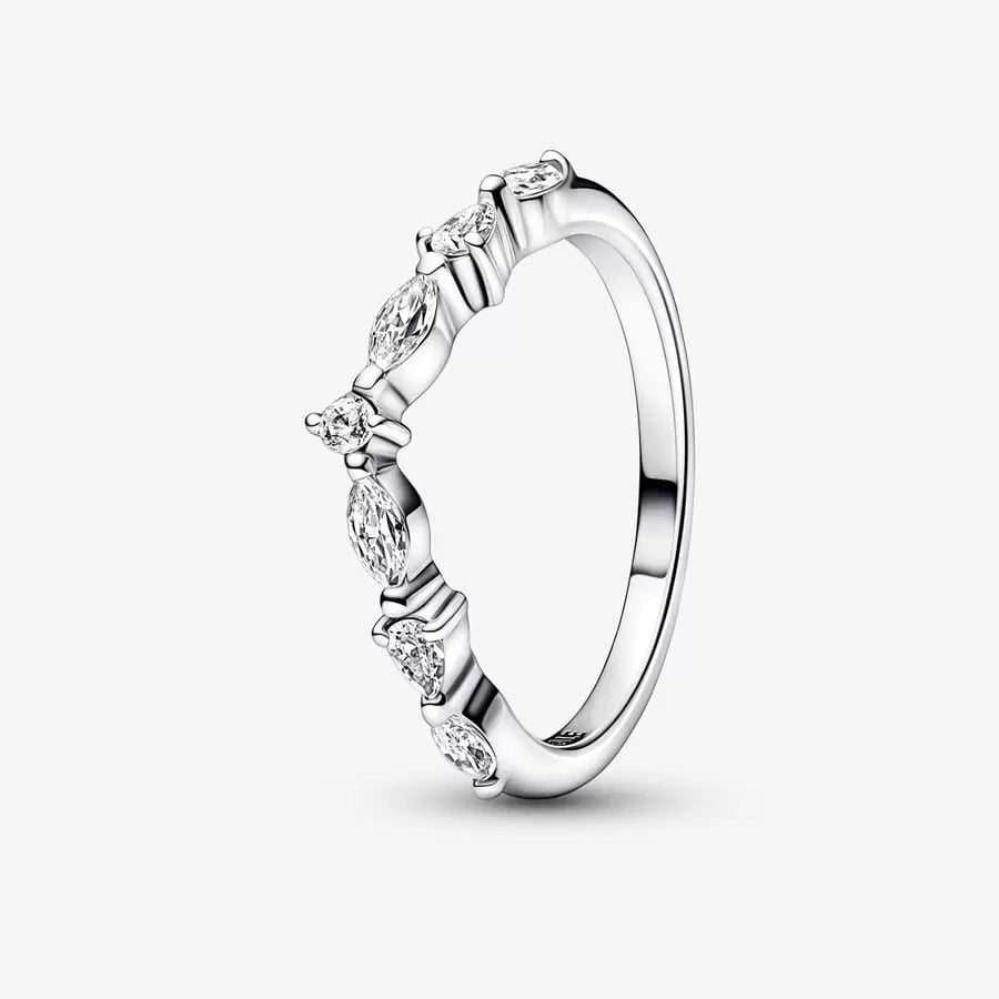 PAN Timeless Wish Sparkling Alternating Ring 192390C01 Simple 925 silver women diamond